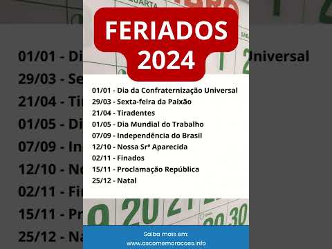 Quais são os feriados mais comemorados no Brasil?