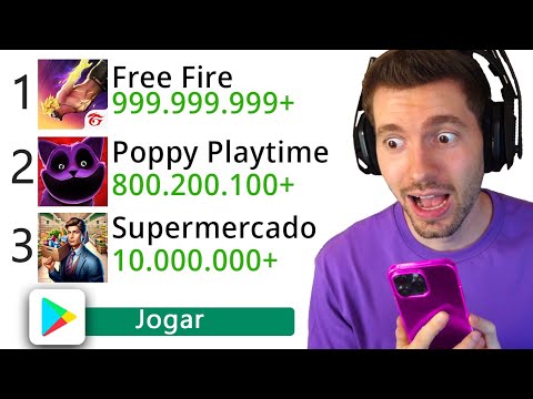 Quais são os jogos mais baixados da Play Store?