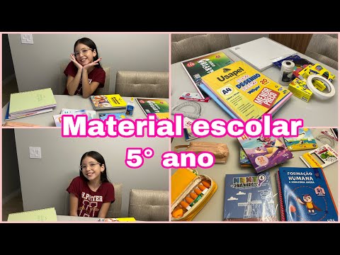 Quais são os materiais necessários para o quinto ano?