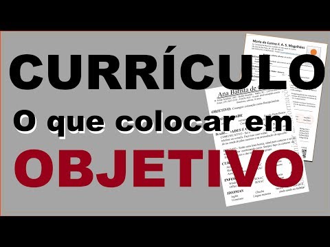 Quais são os melhores objetivos para colocar em um currículo?