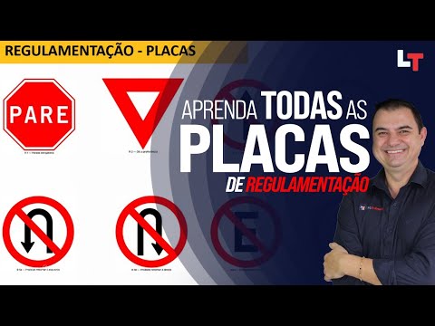 Quais são os nomes das placas de trânsito?