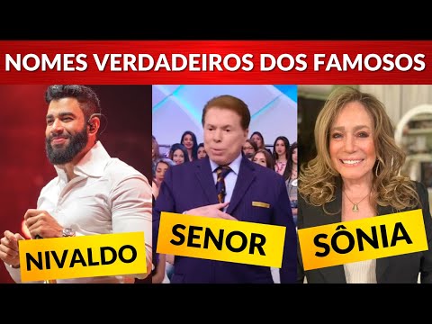 Quais são os nomes dos famosos brasileiros?