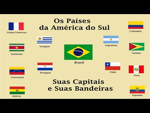 Quais são os países da América do Sul?