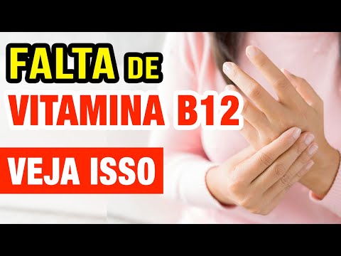 Quais são os sintomas da falta de vitamina B12?