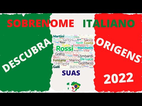 Quais são os sobrenomes de descendentes de italianos?