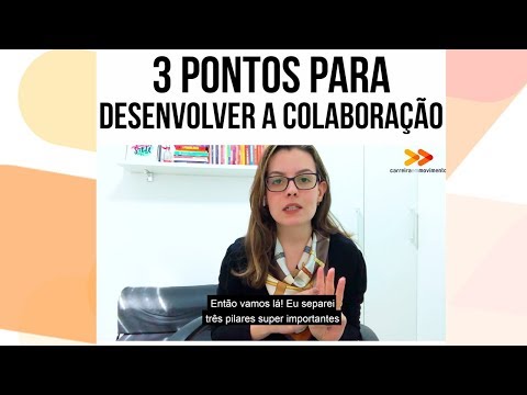 Quais são os três pontos a desenvolver?