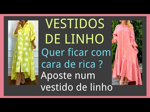 Quais são os vestidos de linho modernos mais estilosos?