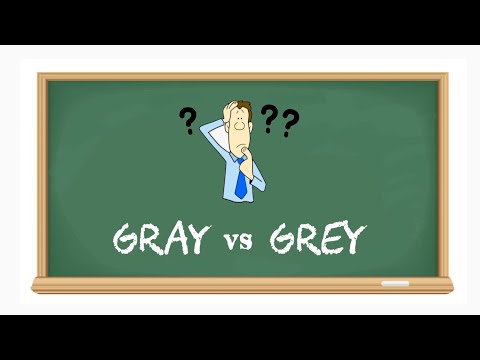 Qual a diferença entre gray e grey?