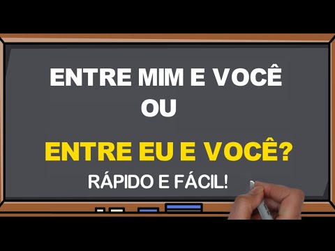 Qual a forma correta: entre mim ou entre eu?