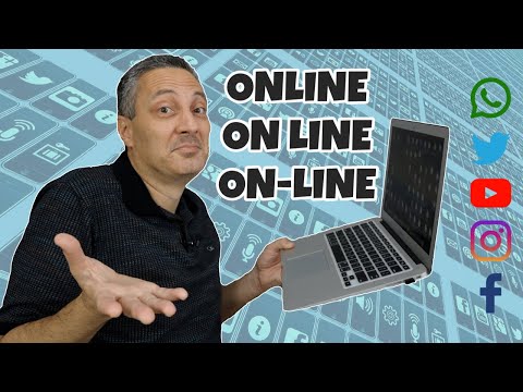 Qual a forma correta: on line ou online?