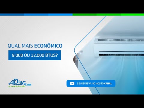 Qual ar-condicionado gasta menos energia: 9000 ou 12000?