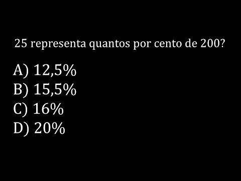 Qual é 200 por cento de 25?