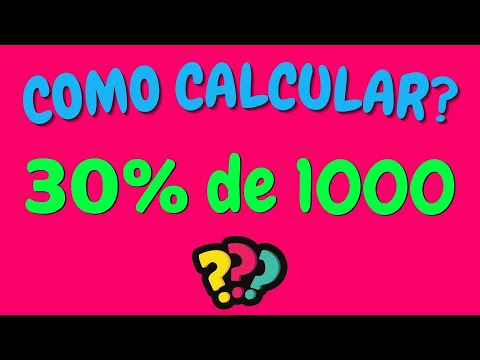 Qual é 30 por cento de 3000?