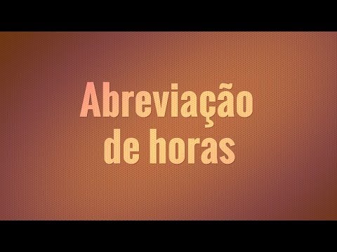 Qual é a abreviação de final de semana?