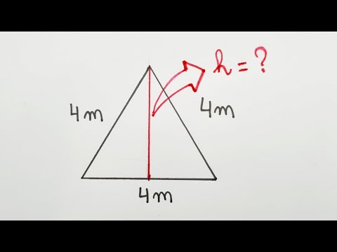 Qual é a altura do triângulo equilátero?