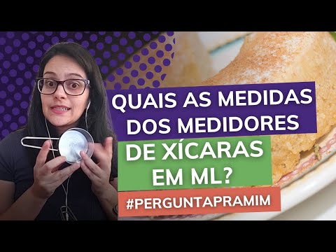 Qual é a capacidade em ml de uma xícara de chá?