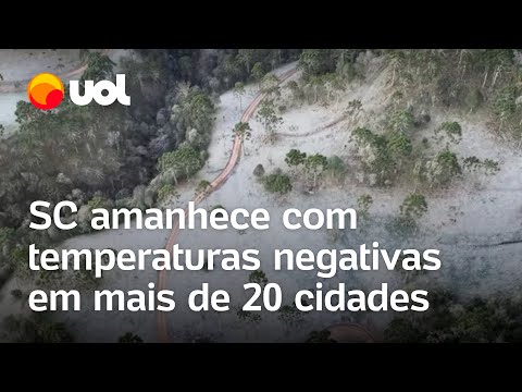 Qual é a cidade mais fria de Santa Catarina hoje?