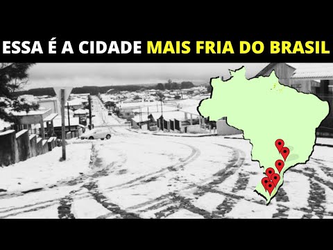 Qual é a cidade mais fria do Brasil hoje?