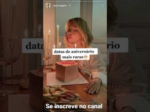 Qual é a data de aniversário mais rara?