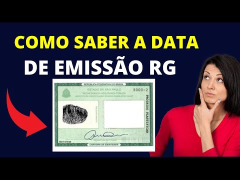 Qual é a data de emissão do RG?