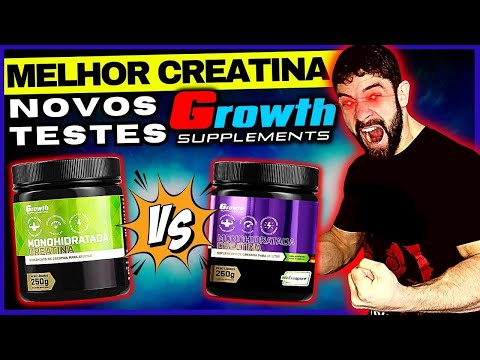 Qual é a diferença entre a creatina roxa e a verde da Growth?