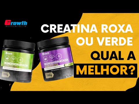 Qual é a diferença entre a creatina roxa e a verde da Growth?