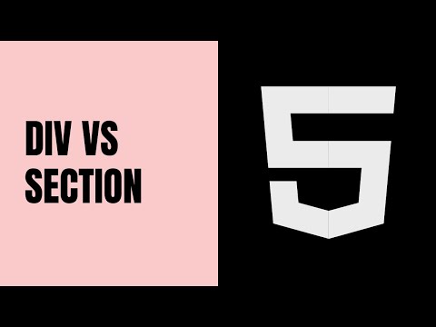 Qual é a diferença entre div e section?