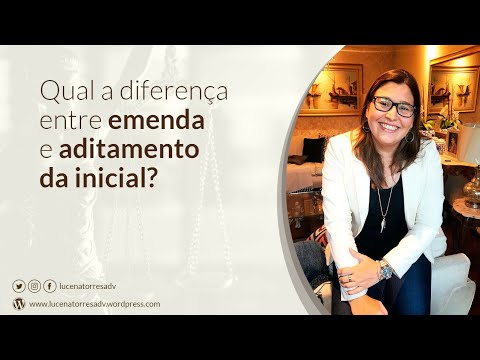 Qual é a diferença entre emenda e aditamento?