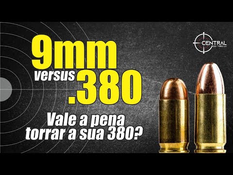 Qual é a diferença entre o calibre .380 e o 9mm?