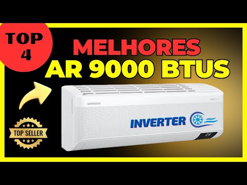 Qual é a eficiência de uma central de ar de 9000 BTUs inverter?