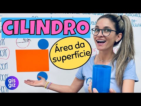 Qual é a fórmula para calcular a área de um cilindro?