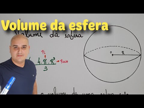 Qual é a fórmula para calcular o volume de uma esfera?