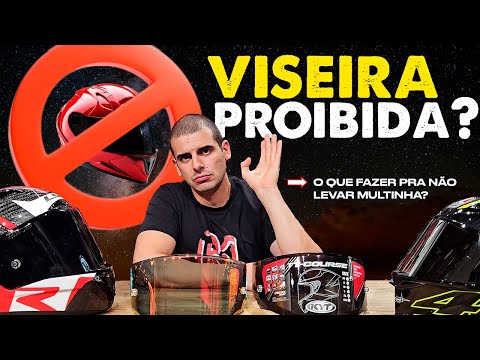 Qual é a função da viseira escura na multa?