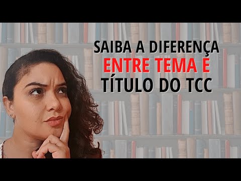 Qual é a importância do tema e título no TCC?