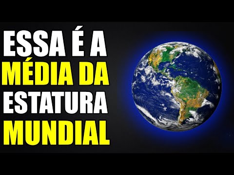 Qual é a média de altura no Brasil?