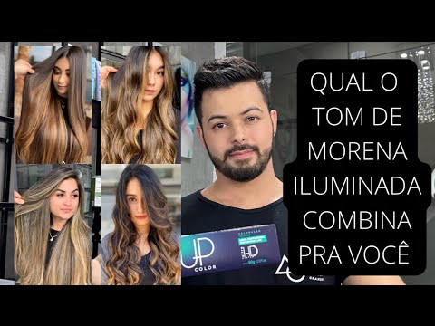 Qual é a melhor forma de escolher a cor de cabelo morena iluminada?