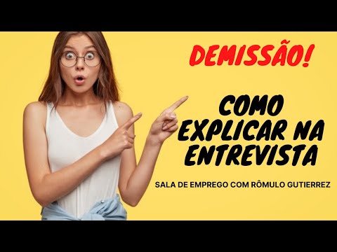 Qual é a melhor resposta para explicar por que você saiu do último emprego?