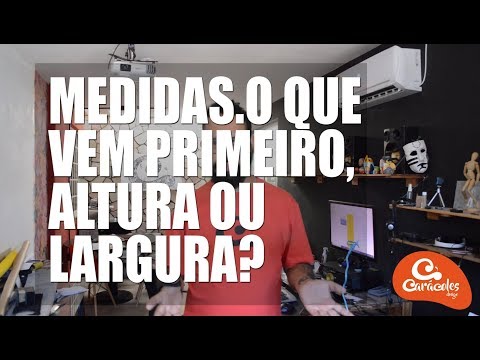 Qual é a ordem correta de altura, largura e comprimento?