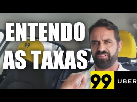 Qual é a porcentagem das taxas do Uber e 99?