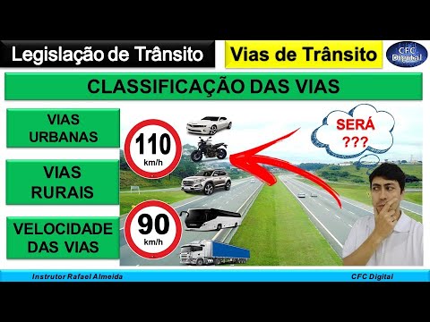 Qual é a velocidade mínima em vias arteriais?