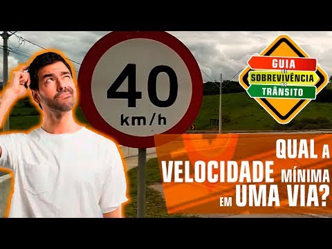 Qual é a velocidade mínima permitida em uma via arterial?