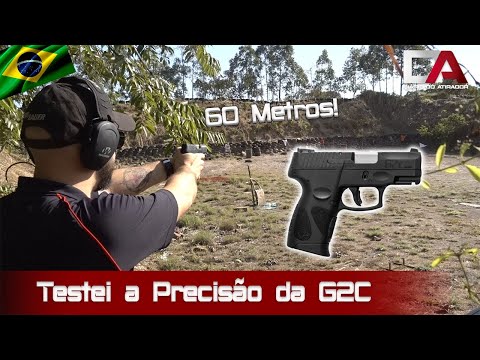 Qual é o alcance de um tiro de pistola .40?