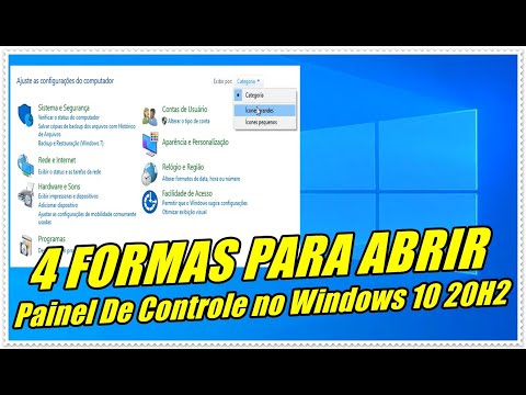 Qual é o atalho para acessar o painel de controle?