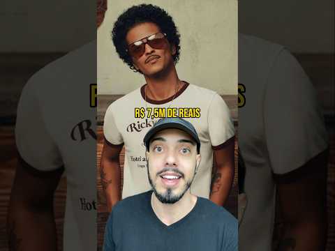 Qual é o cachê do Bruno Mars?