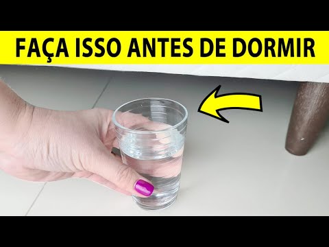 Qual é o efeito do copo de água com sal grosso?