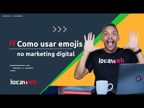 Qual é o emoji que representa marketing digital?