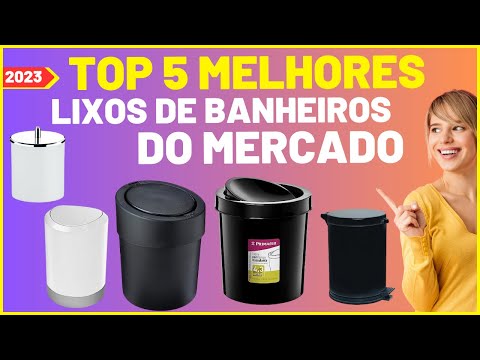 Qual é o melhor cesto de lixo para banheiro?