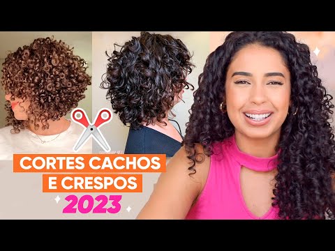 Qual é o melhor corte para cabelo cacheado médio?