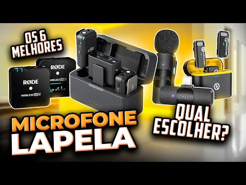 Qual é o melhor microfone de lapela profissional para suas gravações?