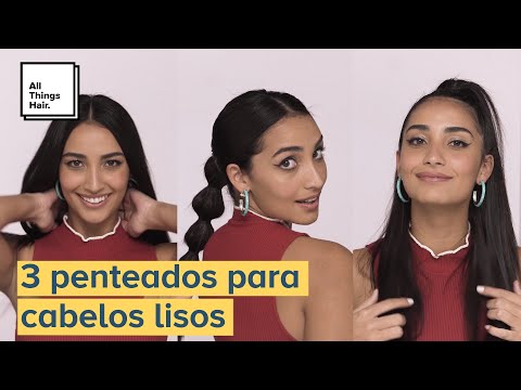 Qual é o melhor penteado simples para cabelo liso?